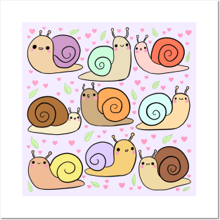 Cute little snail Posters and Art